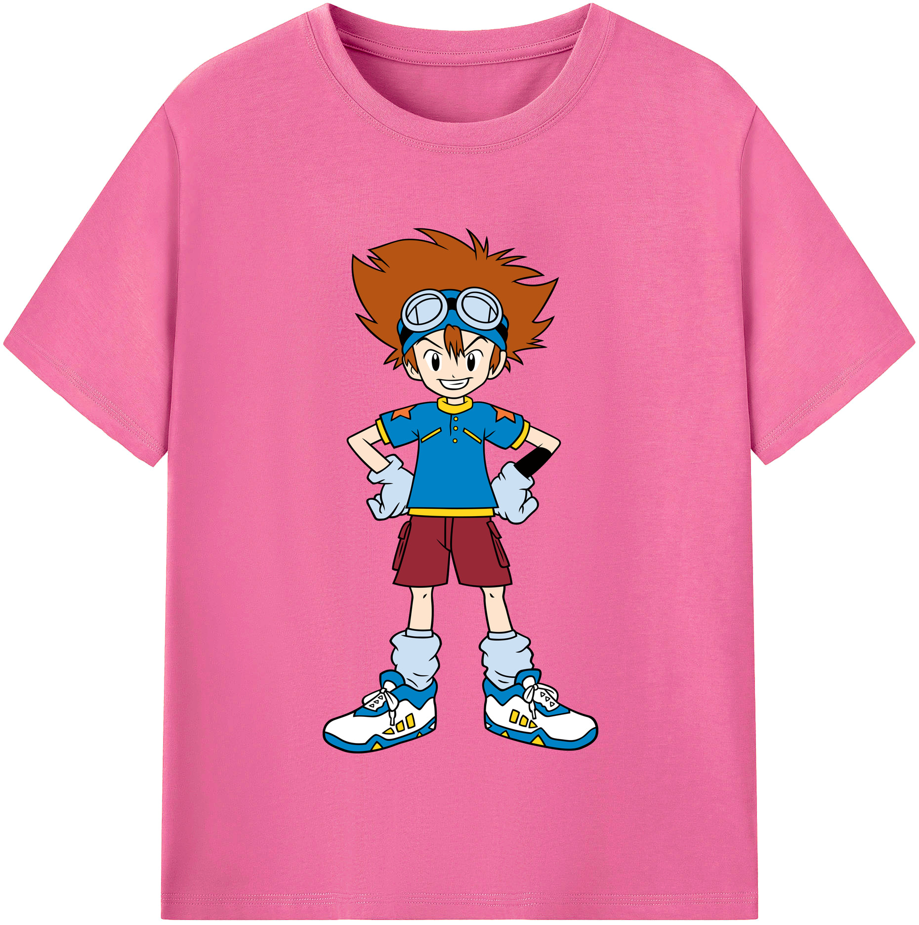 （画像用） Digimon デジタルモンスター/デジモン レディースカジュアルプリントTシャツ（綿100％）